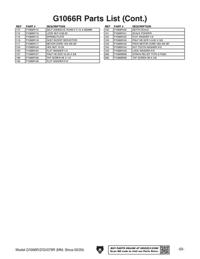 Part Diagram for G1066Z