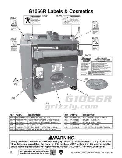 Part Diagram for G1066Z