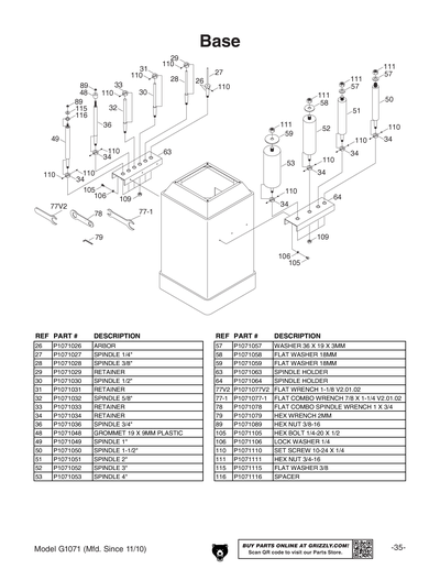 Part Diagram for G1071