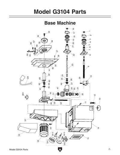 Part Diagram for G3104