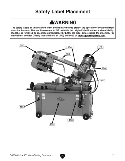Part Diagram for G4030
