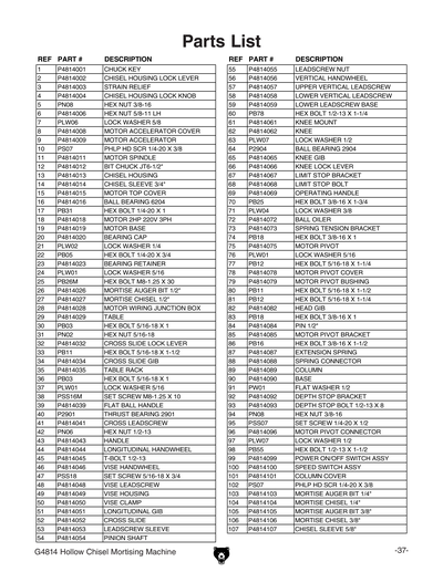 Part Diagram for G4814