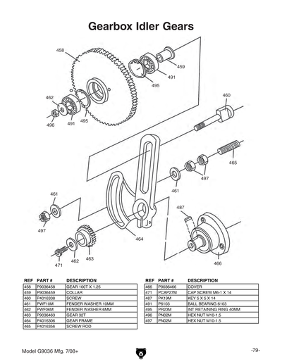 Part Diagram for G9036