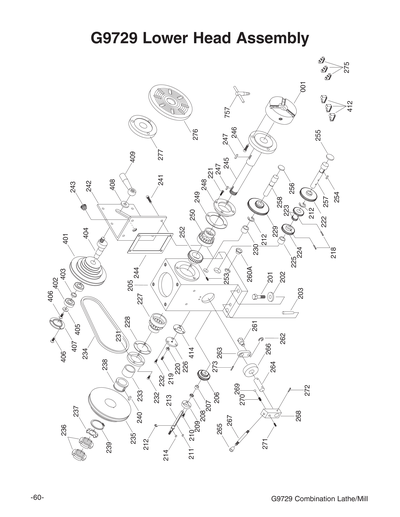Parts for G9729 31