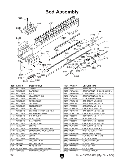 Part Diagram for G9730