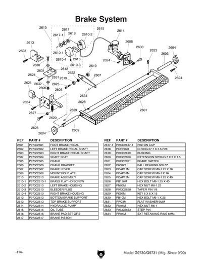 Part Diagram for G9730