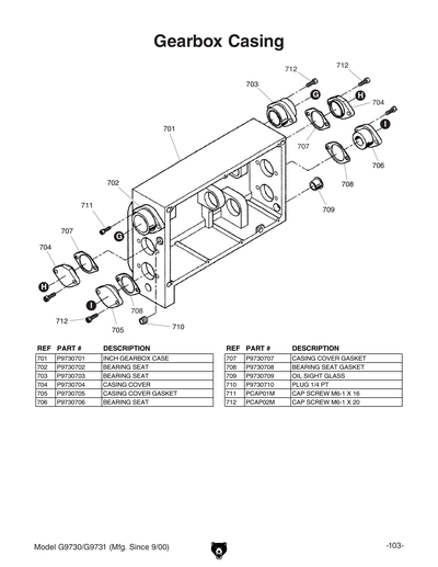 Part Diagram for G9731