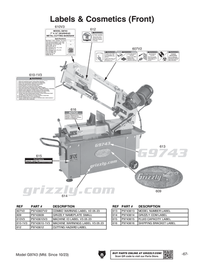 Part Diagram for G9743