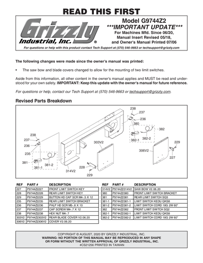 Part Diagram for G9744Z2