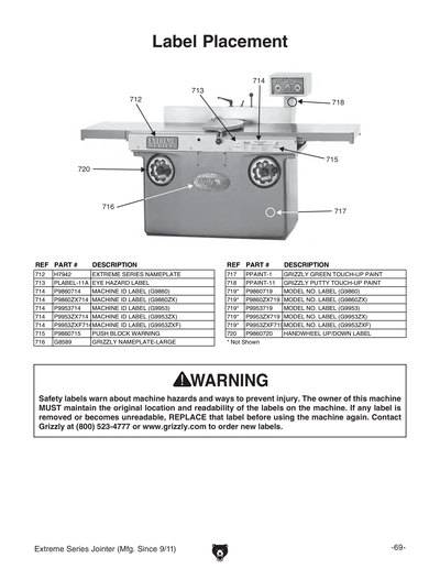 Part Diagram for G9953