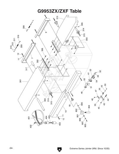 Part Diagram for G9953ZXF