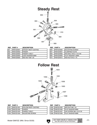 Part Diagram for G9972Z