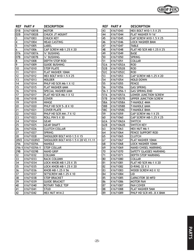 Part Diagram for G9976