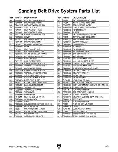 Part Diagram for G9983