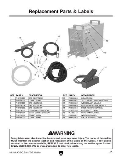 Part Diagram for H8154