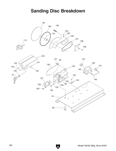 Part Diagram for H8192