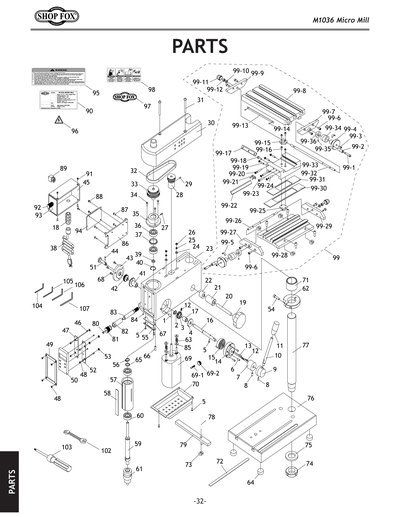 Part Diagram for M1036