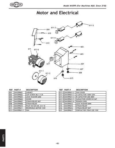 Part Diagram for M1099