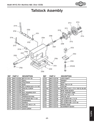 Part Diagram for M1112