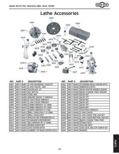 Part Diagram for M1112