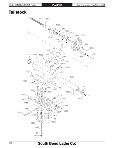 Part Diagram for SB1012