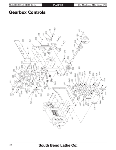 Part Diagram for SB1015F