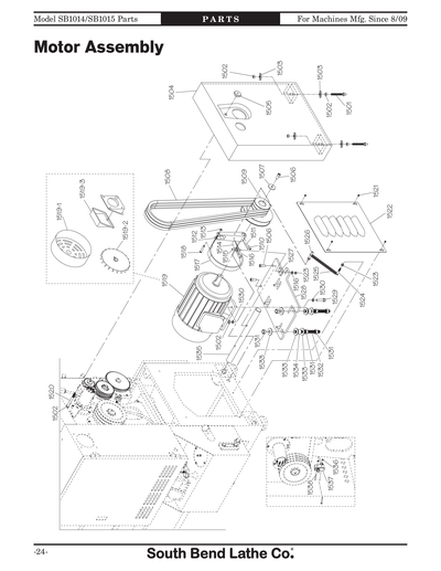 Part Diagram for SB1015F