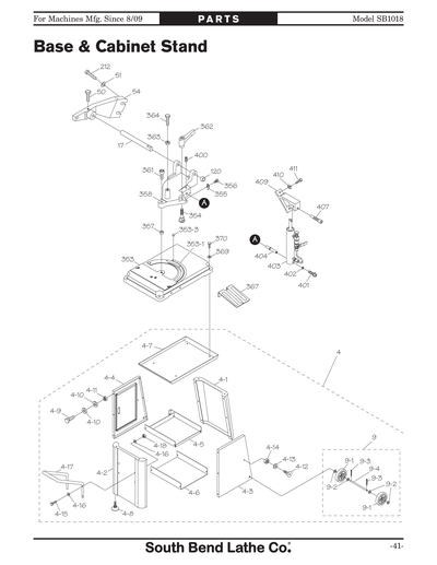Part Diagram for SB1018