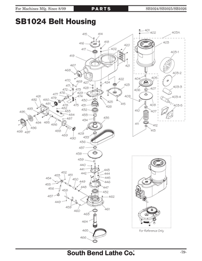 Part Diagram for SB1025