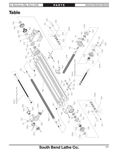 Part Diagram for SB1025