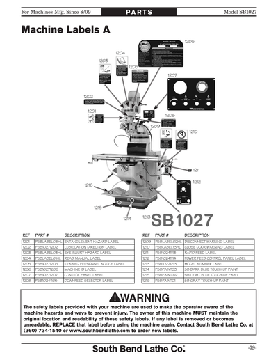 Part Diagram for SB1027F