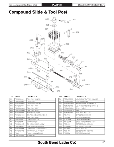 Part Diagram for SB1038F