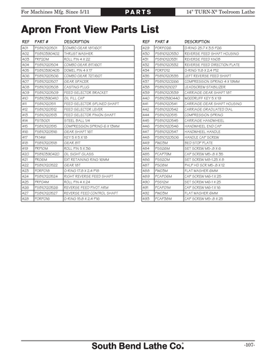 Part Diagram for SB1039F