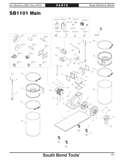 Part Diagram for SB1101