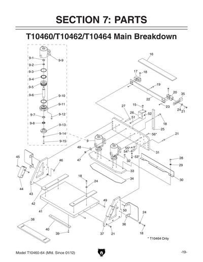 Part Diagram for T10460