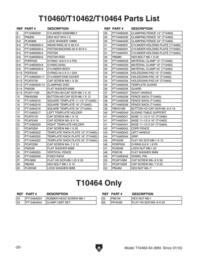Part Diagram for T10462