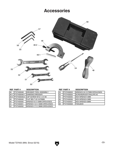Part Diagram for T27400