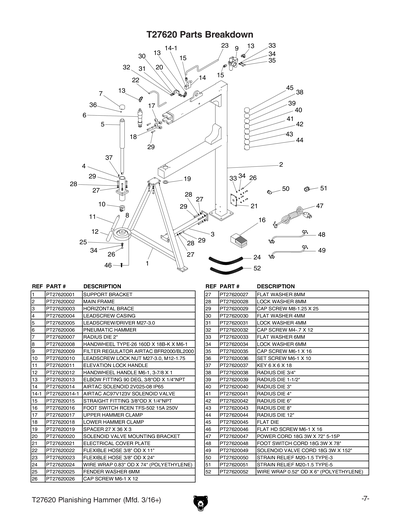 Part Diagram for T27620