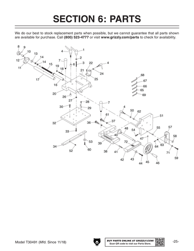 Part Diagram for T30491