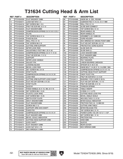 Part Diagram for T31634