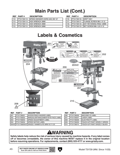 Part Diagram for T31739