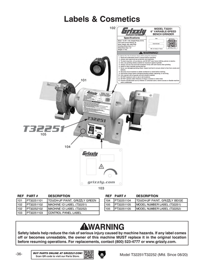 Part Diagram for T32251