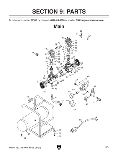 Part Diagram for T32335