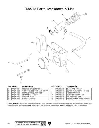 Part Diagram for T32713