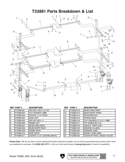 Part Diagram for T33881