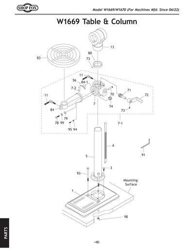 Part Diagram for W1669