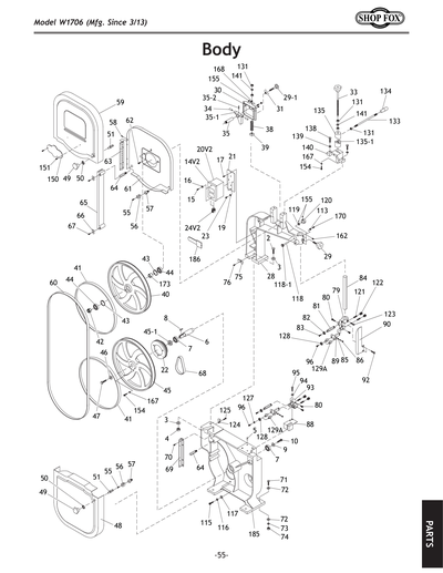 Part Diagram for W1706