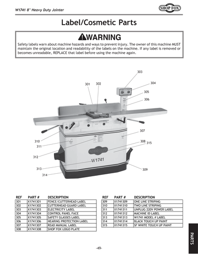 Part Diagram for W1741