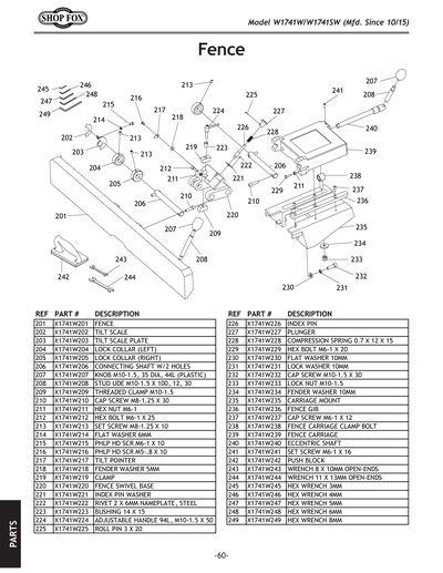 Part Diagram for W1741SW