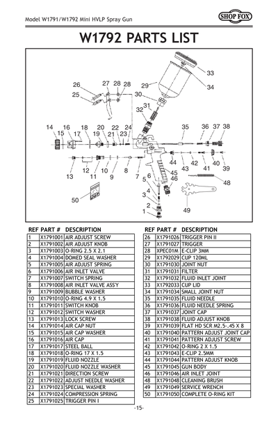Part Diagram for W1792